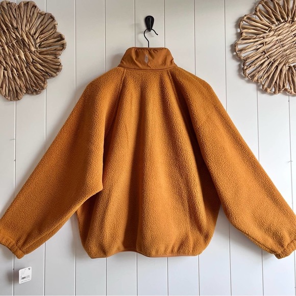 SOLD -D- Free People jacket orange fuzzy - Picture 13 of 16